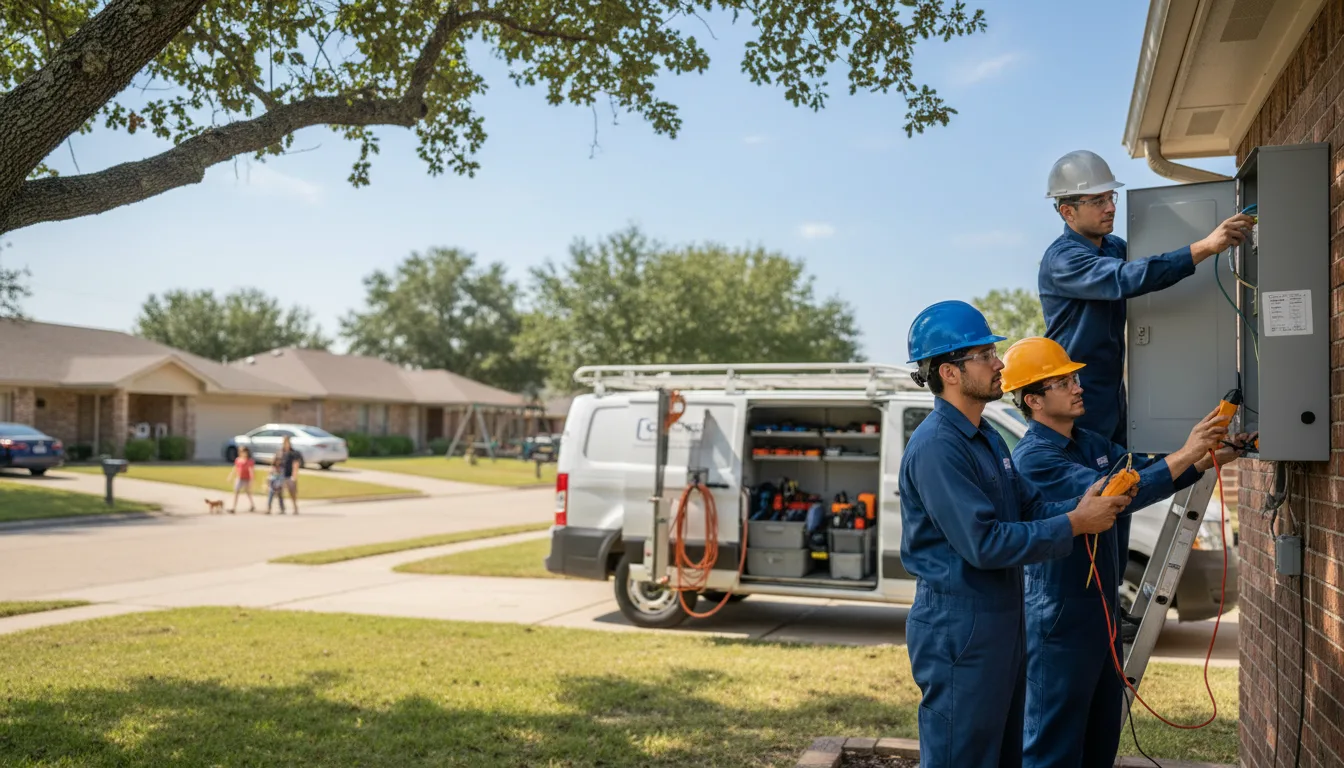 Certified electrician providing emergency electrical services in Huddy, KY